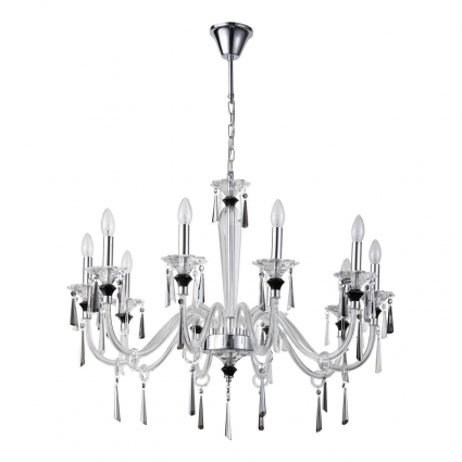 Подвесная люстра Stilfort Lussi 1052/09/10P в классическом стиле, цвет хром