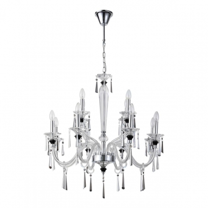 Подвесная люстра Stilfort Lussi 1052/09/12P в классическом стиле, цвет хром