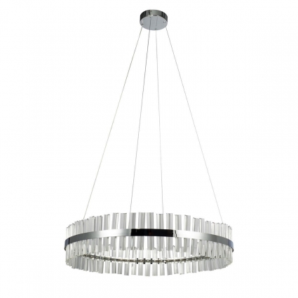 Подвесная светодиодная люстра Kink Light Лира 07661A,02, в стиле Хай-тек, цвет хром