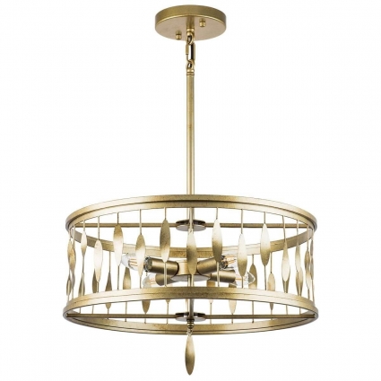 Подвесная люстра Lightstar Firenze 725143 в стиле арт-деко, цвет золотой