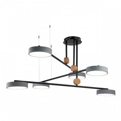 Подвесная светодиодная люстра Escada Scandi 10247/6LED цвет серый, мощность 110 Вт