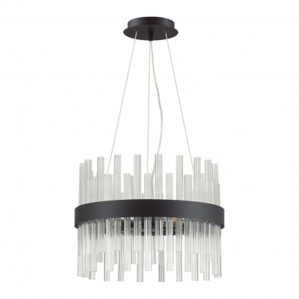 Подвесная люстра Lumion Mitsuko 5272/4 в современном стиле, цвет черный, мощность 160 Вт