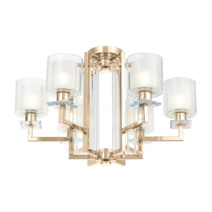Потолочная люстра Lumina Deco Manhattan LDC 8012-6 F.GD в стиле модерн, цвет белый