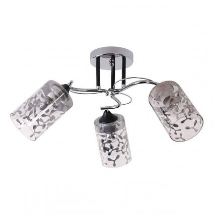 Потолочная люстра Escada Alfie 1141/3P в стиле модерн, цвет дымчатый, мощность 180 Вт