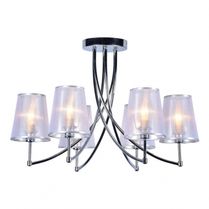 Потолочная люстра Escada Oriole 1126/6PL Chrome в стиле модерн, цвет серебро