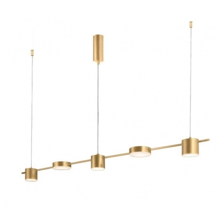 Подвесной светодиодный светильник Crystal Lux Tristan SP5 L1200 Gold в современном стиле, цвет золотой