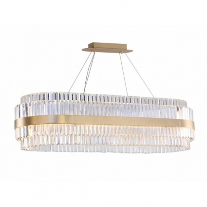 Подвесной светодиодный светильник Newport 10242/120 oval М0064749 цвет латунь
