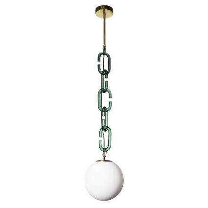 Подвесной светильник Loft IT Chain 10128P Green в современном стиле, цвет зеленый