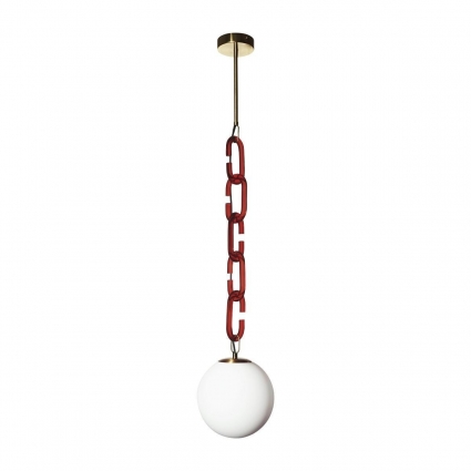 Подвесной светильник Loft IT Chain 10128P Red в современном стиле, цвет красный