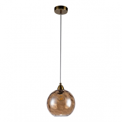 Подвесной светильник Indigo Memoria 11003/1P Cognac V000089 цвет коричневый, мощность 40 Вт