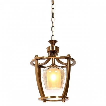 Подвесной светильник Lumina Deco Brooklin LDP 1231-1 MD в стиле модерн, цвет медь
