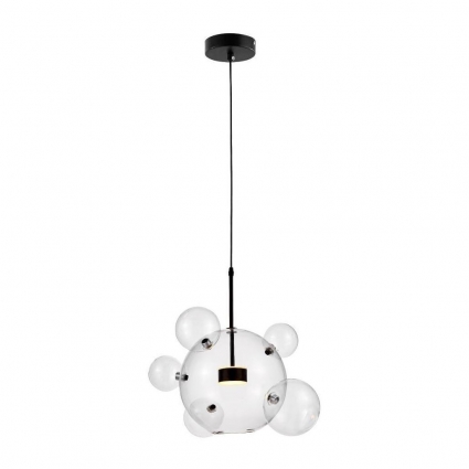 Подвесной светодиодный светильник Lumina Deco Neroni LDP 6016-5+1 BK в стиле Хай-тек, цвет черный