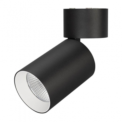 Потолочный светодиодный светильник Arlight SP-Polo-Surface-Flap-R85-15W Day4000 027543 в современном стиле, цвет черный