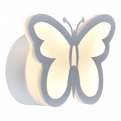 Настенный светодиодный светильник Escada Butterfly 10205/1LED в современном стиле, цвет белый