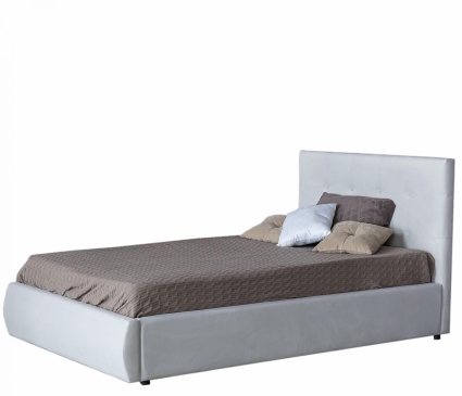 Кровать LASKA Family Selesta 120х200 с подъемным механизмом светло-бежевого цвета, с изголовьем, с ящиком для хранения