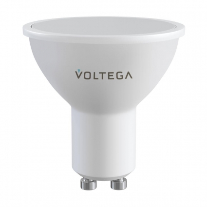 Лампа светодиодная диммируемая Voltega VG GU10 5,5W 3000-6500K матовая 2426, цвет белый, мощность 7 Вт