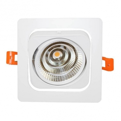 Встраиваемый светодиодный светильник Lumina Deco Fostis LDC 8064-7W WT в современном стиле, цвет белый