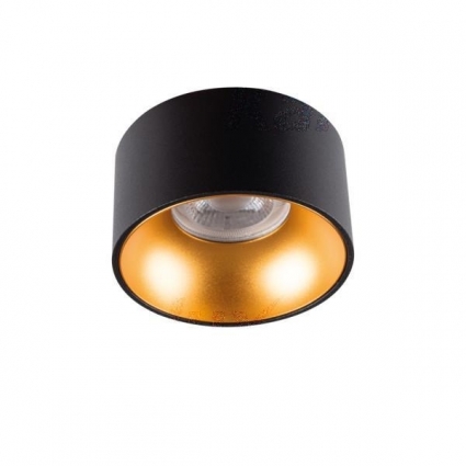 Точечный светильник Kanlux MINI RITI GU10 B/G 27575 в современном стиле, цвет черный
