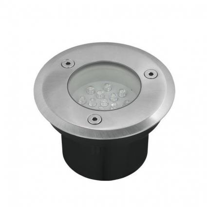 Грунтовый светильник Kanlux GORDO DL-LED14 7010 в современном стиле, цвет никель