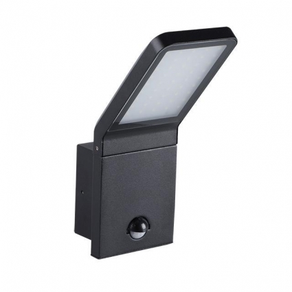 Фасадный светильник с датчиком Kanlux SEVIA LED 26-SE 23551, в современном стиле, цвет антрацит