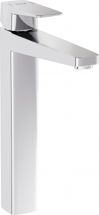Смеситель для раковины VitrA Root Square A42733EXP хром однорычажный, высота излива 25.5 см