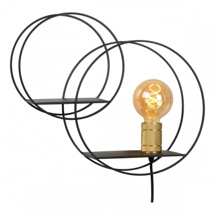 Бра Lucide Circle 21225/01/30 цвет черный, мощность 40 Вт