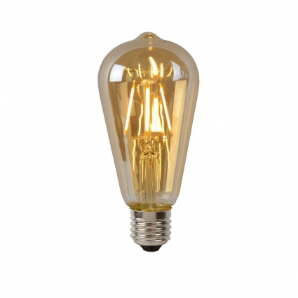 Лампа светодиодная Lucide E27 5W 2700K янтарная 49068/05/62 цвет янтарный