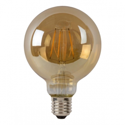 Лампа светодиодная Lucide E27 5W 2700K янтарная 49069/05/62 цвет янтарный