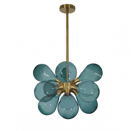 Подвесная люстра Loft IT Miracle 10130/12 Blue цвет голубой, мощность 336 Вт