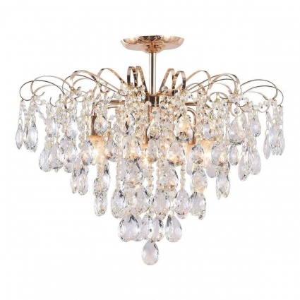 Потолочная люстра Escada Crown 1113/7PL в классическом стиле, цвет золотой, мощность 420 Вт