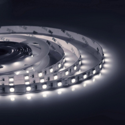 Светодиодная лента Apeyron 14,4W/m 60LED/m 5050SMD дневной белый 5M 00-317, цвет белый, мощность 72 Вт
