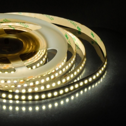 Светодиодная лента Apeyron 18W/m 168LED/m 2835SMD теплый белый 5M 00-301 цвет белый, мощность 90 Вт