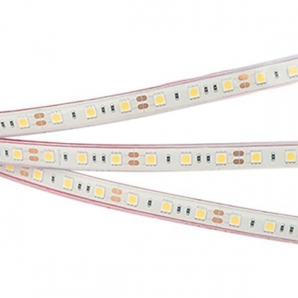 Светодиодная влагозащищенная лента Arlight 14,4W/m 60LED/m 5060SMD дневной белый 5M 034032, цвет белый, мощность 72 Вт