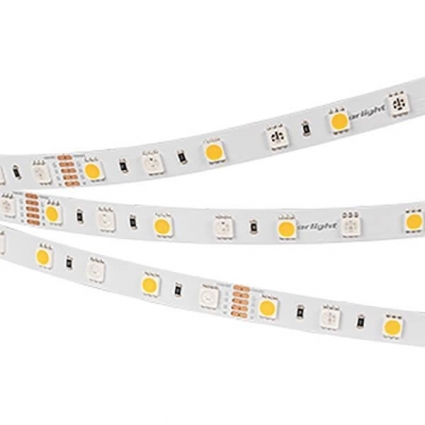 Светодиодная влагозащищенная лента Arlight 14,4W/m 60LED/m 5060SMD разноцветный/холодный белый 5M 034184, цвет белый, мощность 72 Вт