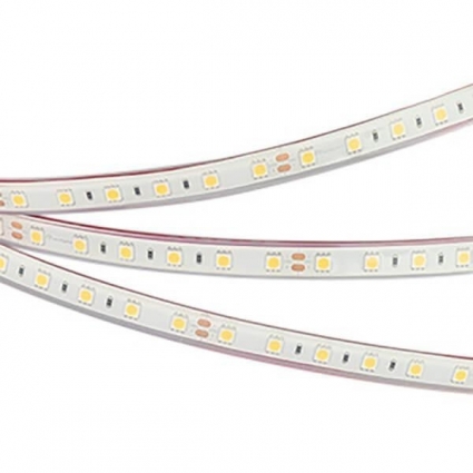Светодиодная влагозащищенная лента Arlight 14,4W/m 60LED/m 5060SMD холодный белый 5M 036443, цвет белый, мощность 72 Вт