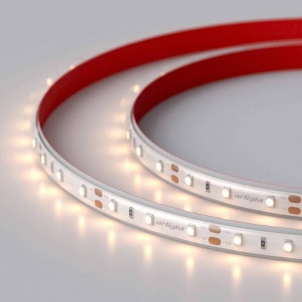 Светодиодная влагозащищенная лента Arlight 4,8W/m 60LED/m 2835SMD теплый белый 5M 021101(2), цвет белый, мощность 24 Вт