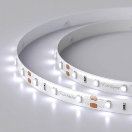 Светодиодная влагозащищенная лента Arlight 4,8W/m 60LED/m 2835SMD холодный белый 5M 016836(2), цвет белый, мощность 24 Вт