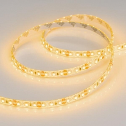 Светодиодная влагозащищенная лента Arlight 9,6W/m 120LED/m 2835SMD желтый 5M 014883(2), цвет белый