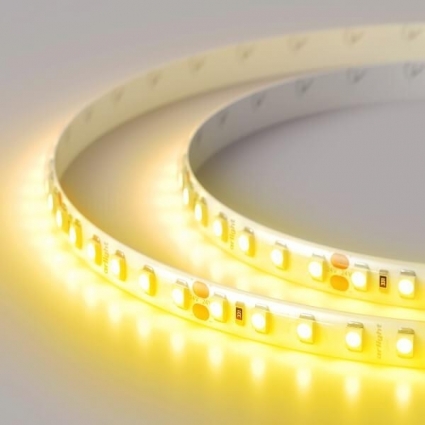 Светодиодная влагозащищенная лента Arlight 9,6W/m 120LED/m 2835SMD желтый 5M 015132(2), цвет белый, мощность 48 Вт