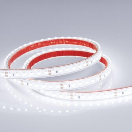 Светодиодная влагозащищенная лента Arlight 9,6W/m 120LED/m 2835SMD холодный белый 5M 013520(2), цвет белый, мощность 48 Вт