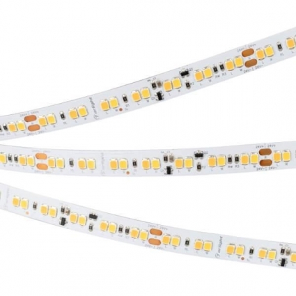 Светодиодная лента Arlight 14,4W/m 168LED/m 2835SMD теплый белый 5M 033606, цвет белый, мощность 72 Вт
