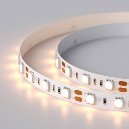 Светодиодная лента Arlight 14,4W/m 60LED/m 5060SMD теплый белый 5M 012349(2), цвет белый, мощность 72 Вт