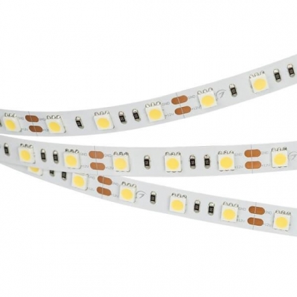 Светодиодная лента Arlight 14,4W/m 60LED/m 5060SMD холодный белый 5M 012339(2), цвет белый, мощность 72 Вт