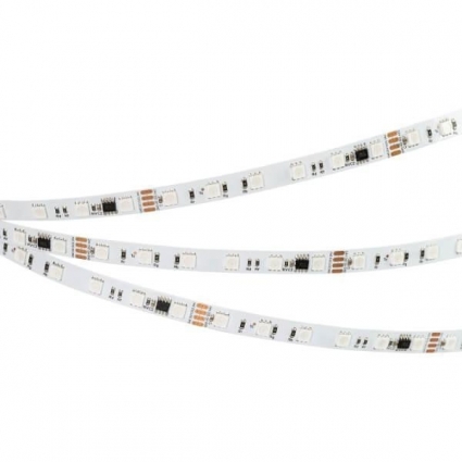Светодиодная лента Arlight 15W/m 60LED/m 5060SMD разноцветный 5M 033447 цвет белый, мощность 75 Вт