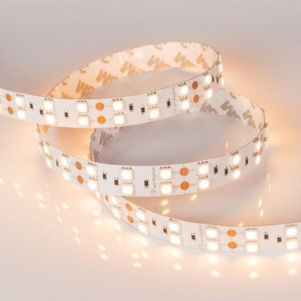 Светодиодная лента Arlight 28,8W/m 120LED/m 5060SMD теплый белый 5M 011259(2), цвет белый, мощность 144 Вт