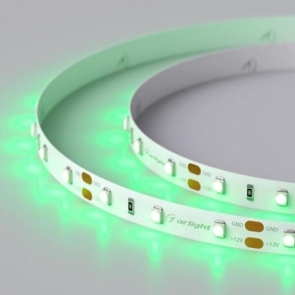 Светодиодная лента Arlight 4,8W/m 60LED/m 2835SMD зеленый 5M 010520(2), цвет белый, мощность 24 Вт