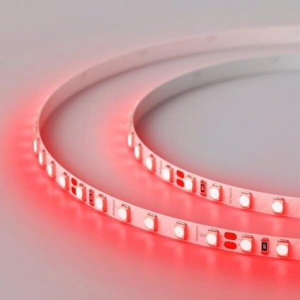 Светодиодная лента Arlight 9,6W/m 120LED/m 2835SMD красный 5M 015657(2), цвет белый, мощность 48 Вт