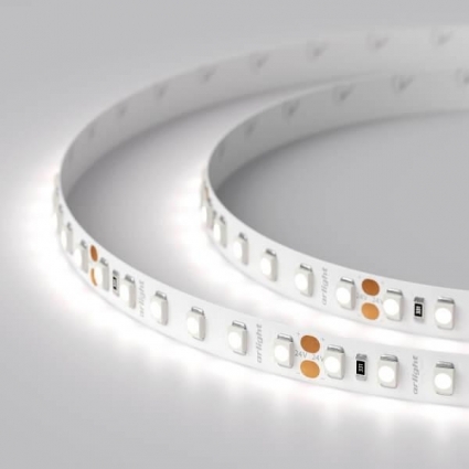 Светодиодная лента Arlight 9,6W/m 120LED/m 2835SMD холодный белый 5M 010347(2), цвет белый, мощность 48 Вт