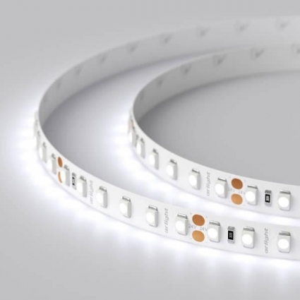 Светодиодная лента Arlight 9,6W/m 120LED/m 2835SMD холодный белый 5M 013747(2), цвет белый, мощность 48 Вт