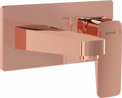 Смеситель для раковины VitrA Root Square A4273826EXP медный однорычажный, медь